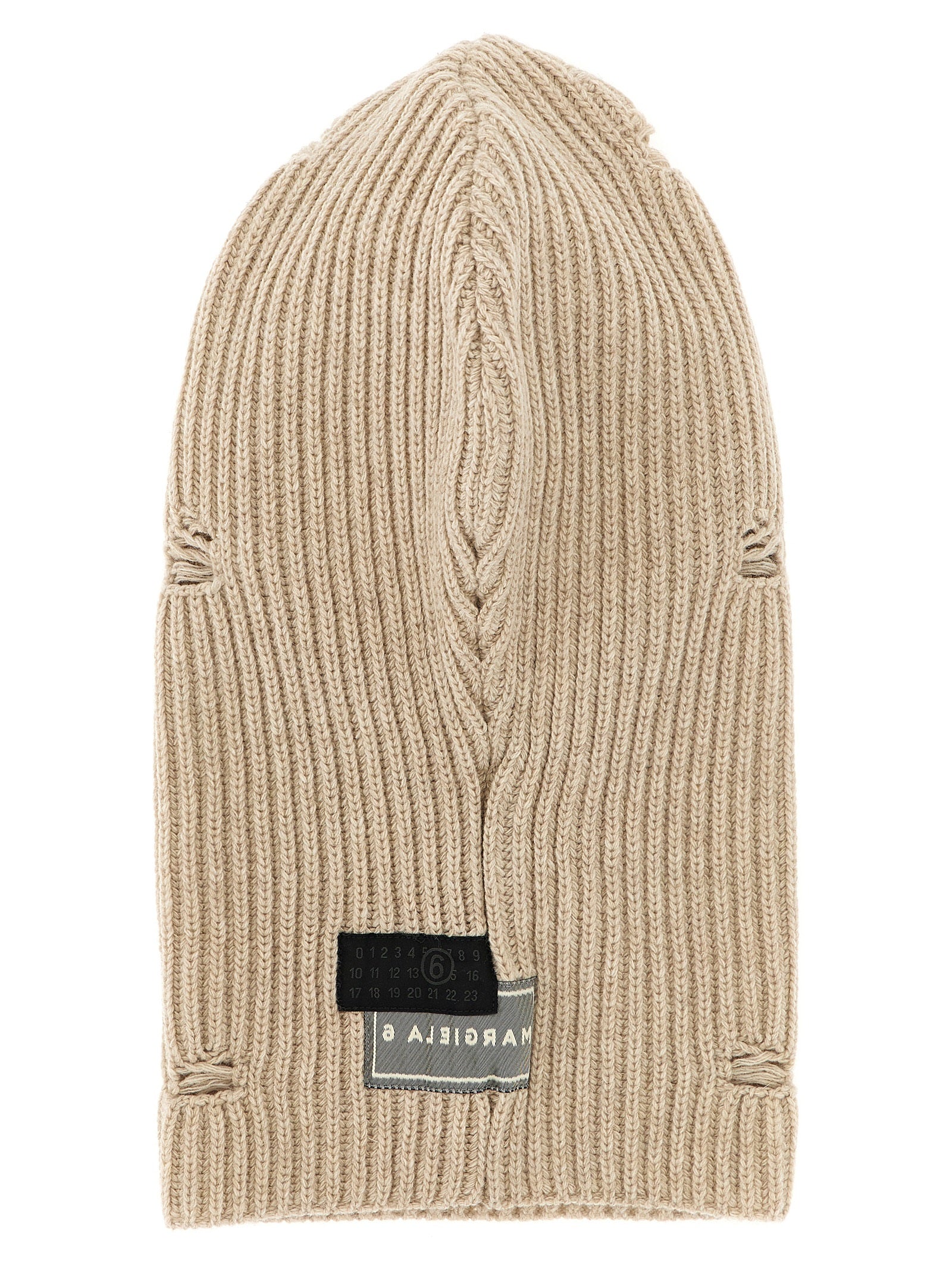 MM6 MAISON MARGIELA - MM6 MAISON MARGIELA - Distressed wool balaclava - Women’s Accessories