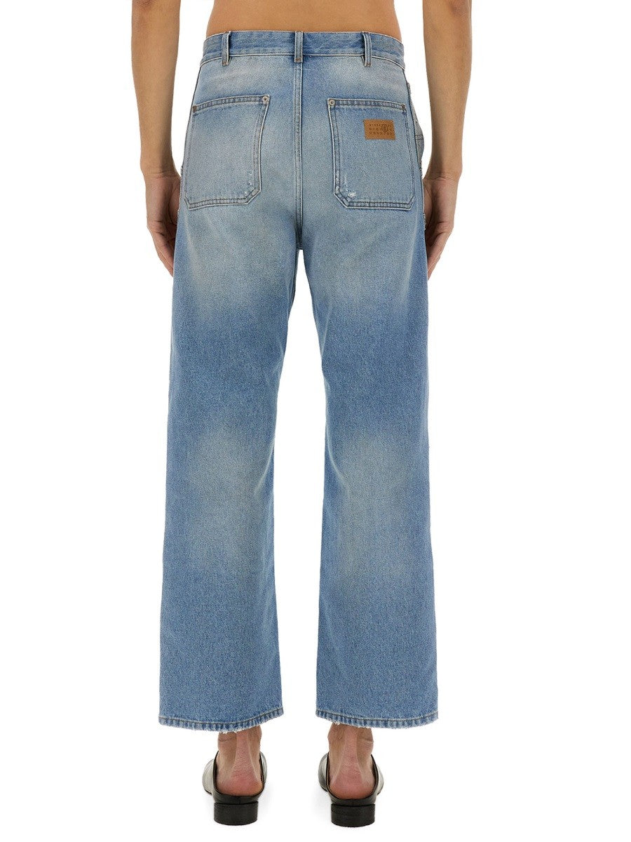 MM6 MAISON MARGIELA - Distressed Jeans Effect - Home-&gt;Man-&gt;Clothing-&gt;Jeans