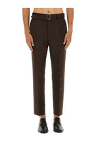 MM6 Maison Margiela Men's Belted Pants Brown