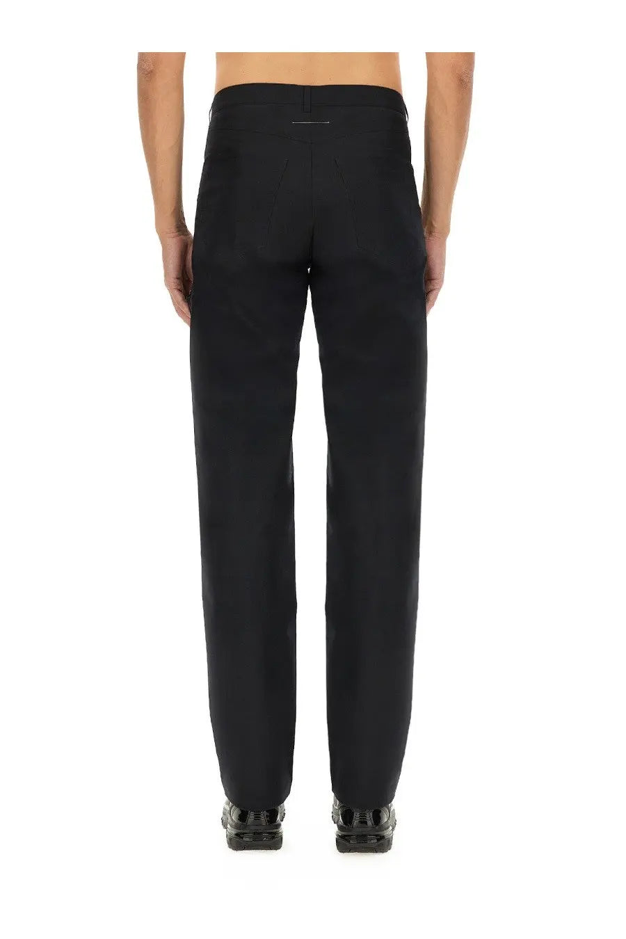 MM6 Maison Margiela Men's Straight Leg Pants Black, view 3
