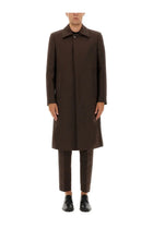 MM6 Maison Margiela Men's Wool Blend Coat Brown