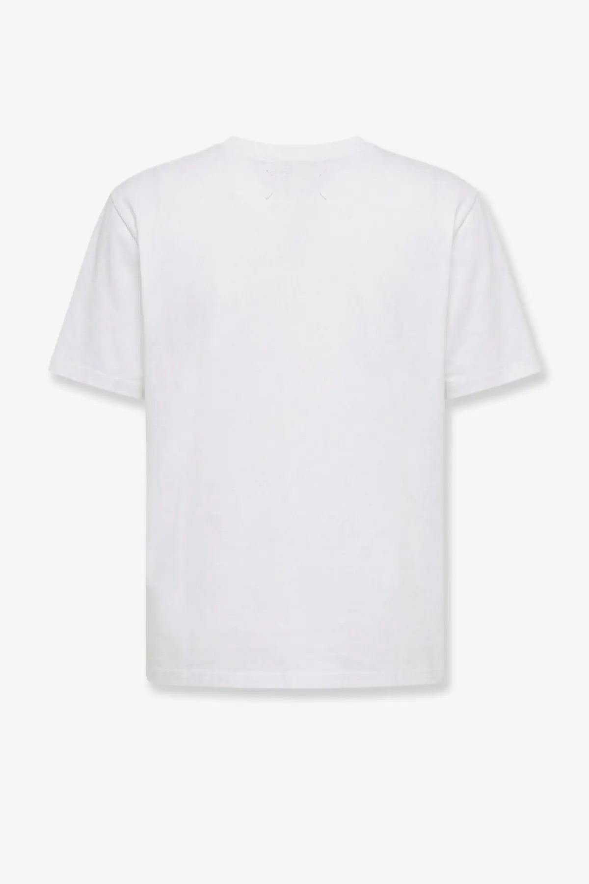 White cotton t-shirt with crew neck and short sleeves from mm6 maison margiela women’s cotton shirt white collection