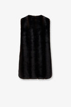 MM6 Maison Margiela Women's Faux Shearling Short Dress Brown, view 2