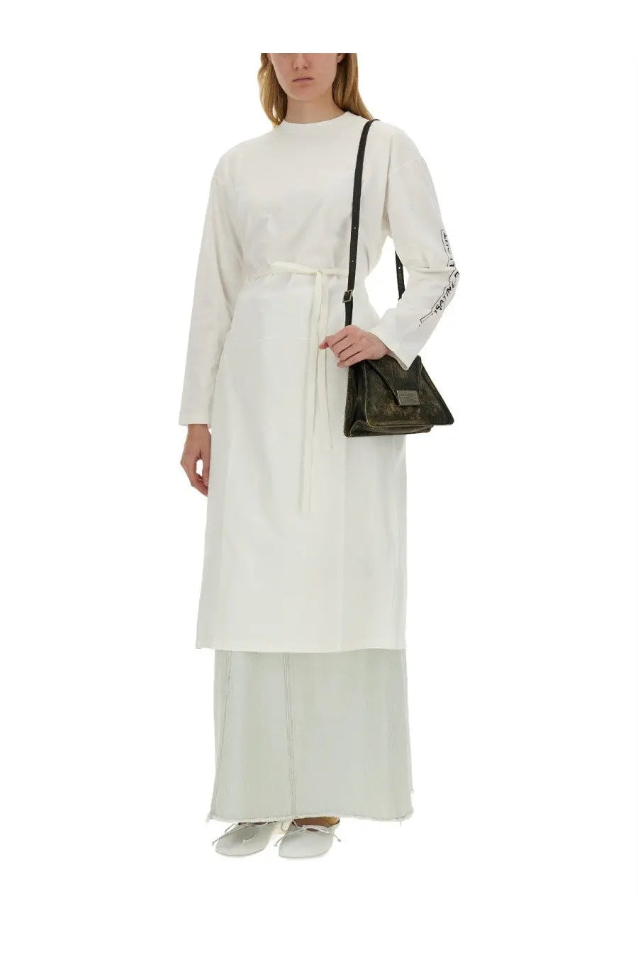 MM6 Maison Margiela Women's Jersey Shirt White, view 2
