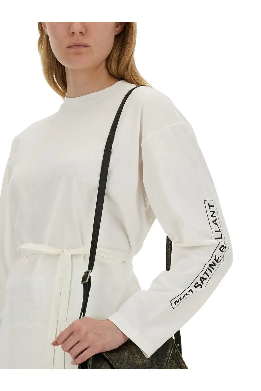 MM6 Maison Margiela Women's Jersey Shirt White, view 4