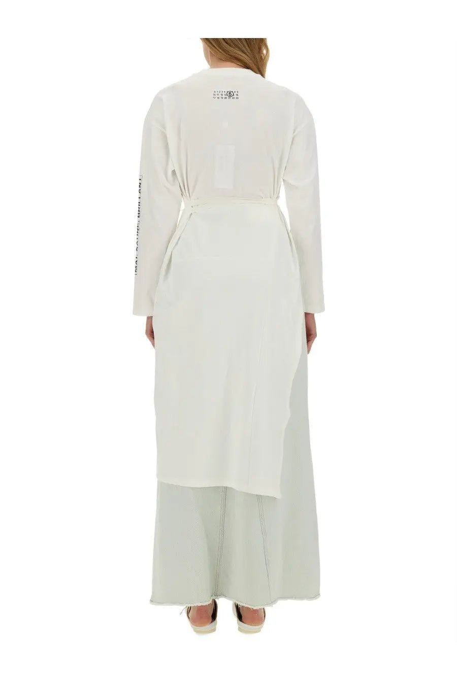 MM6 Maison Margiela Women's Jersey Shirt White, view 3