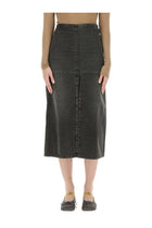 MM6 Maison Margiela Women's Long Denim Skirt Grey