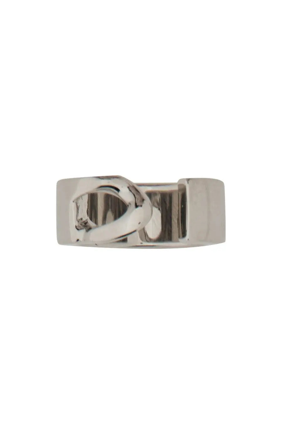 MM6 Maison Margiela Women's Minimal Numeric Band Ring Silver, view 2