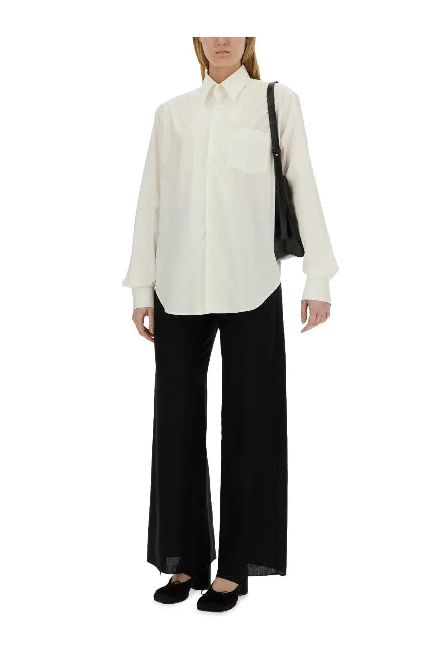 MM6 Maison Margiela Women's Oversize Fit Shirt White, view 2
