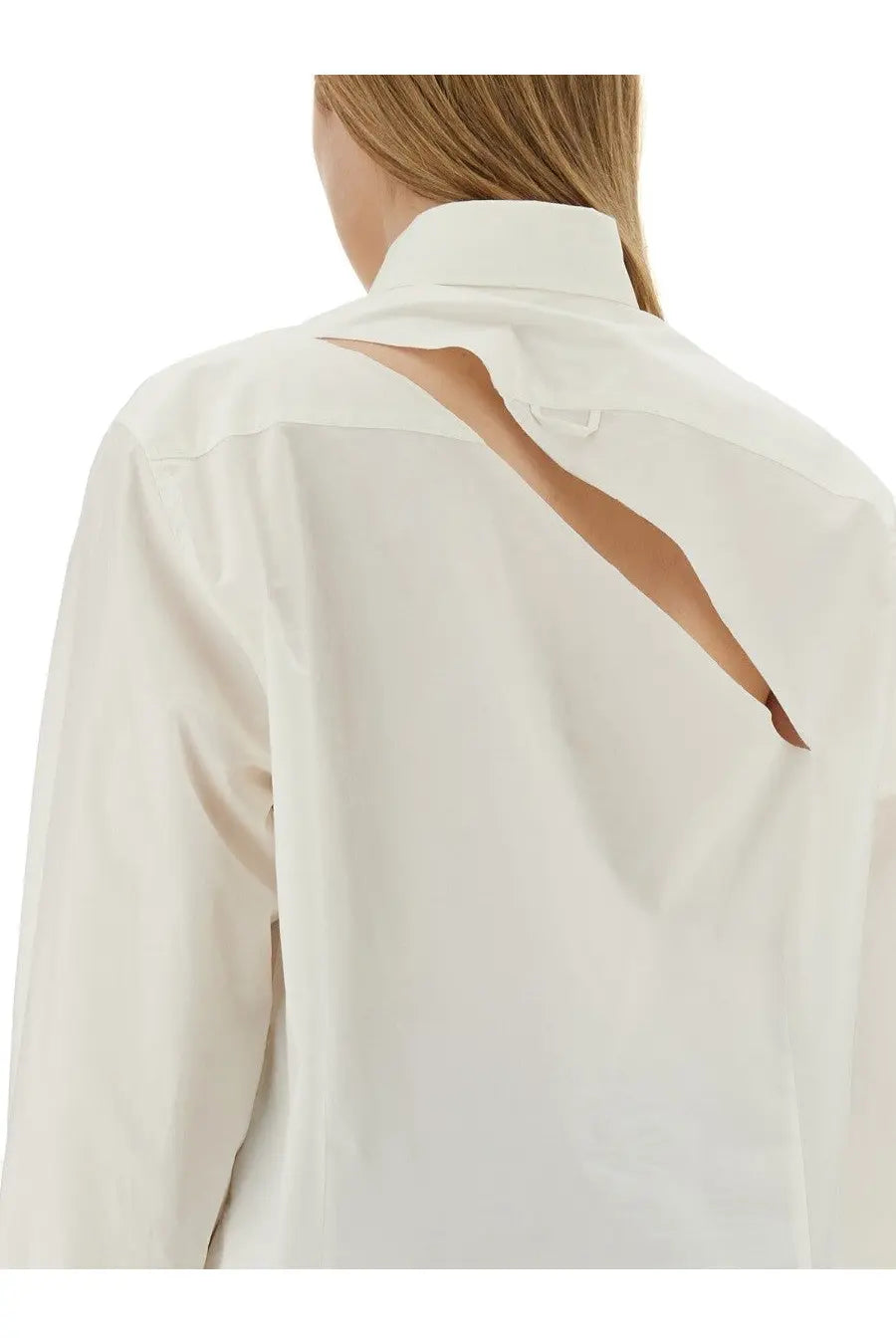 MM6 Maison Margiela Women's Oversize Fit Shirt White, view 4