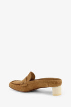 MM6 Maison Margiela Women's Suede Sandals Ermine, view 3