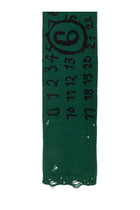 MM6 Maison Margiela Women's Virgin Wool Scarf Green, view 2