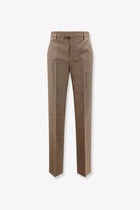 MM6 Maison Margiela Women's Virgin Wool Trousers Beige