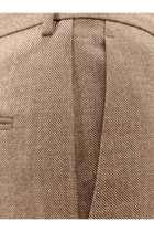 MM6 Maison Margiela Women's Virgin Wool Trousers Beige, view 3