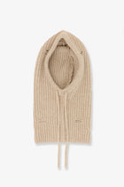 MM6 Maison Margiela Women's Wool Blend Balaclava Beige