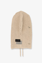 MM6 Maison Margiela Women's Wool Blend Balaclava Beige, view 2