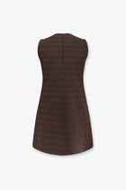 MM6 Maison Margiela Women's Wool Blend Short Dress Brown, view 2
