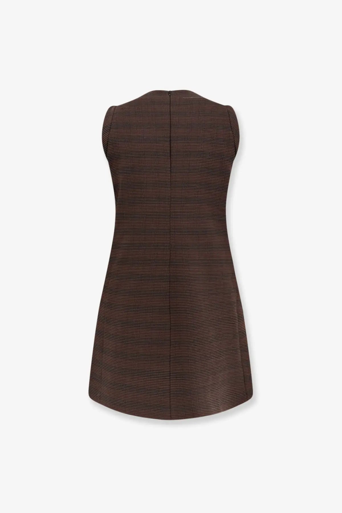 MM6 Maison Margiela Women's Wool Blend Short Dress Brown, view 2