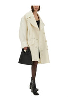 MM6 Maison Margiela Women's Wool Coat White, view 2