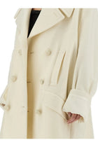MM6 Maison Margiela Women's Wool Coat White, view 4