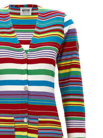 MO5CH1NO JEANS - MO5CH1NO JEANS - Striped cardigan - Women’s Knitwear
