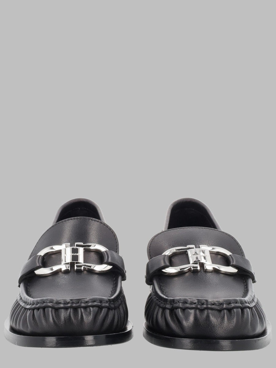 Ferragamo Women's Mocassino Con Dettaglio Gancini Black