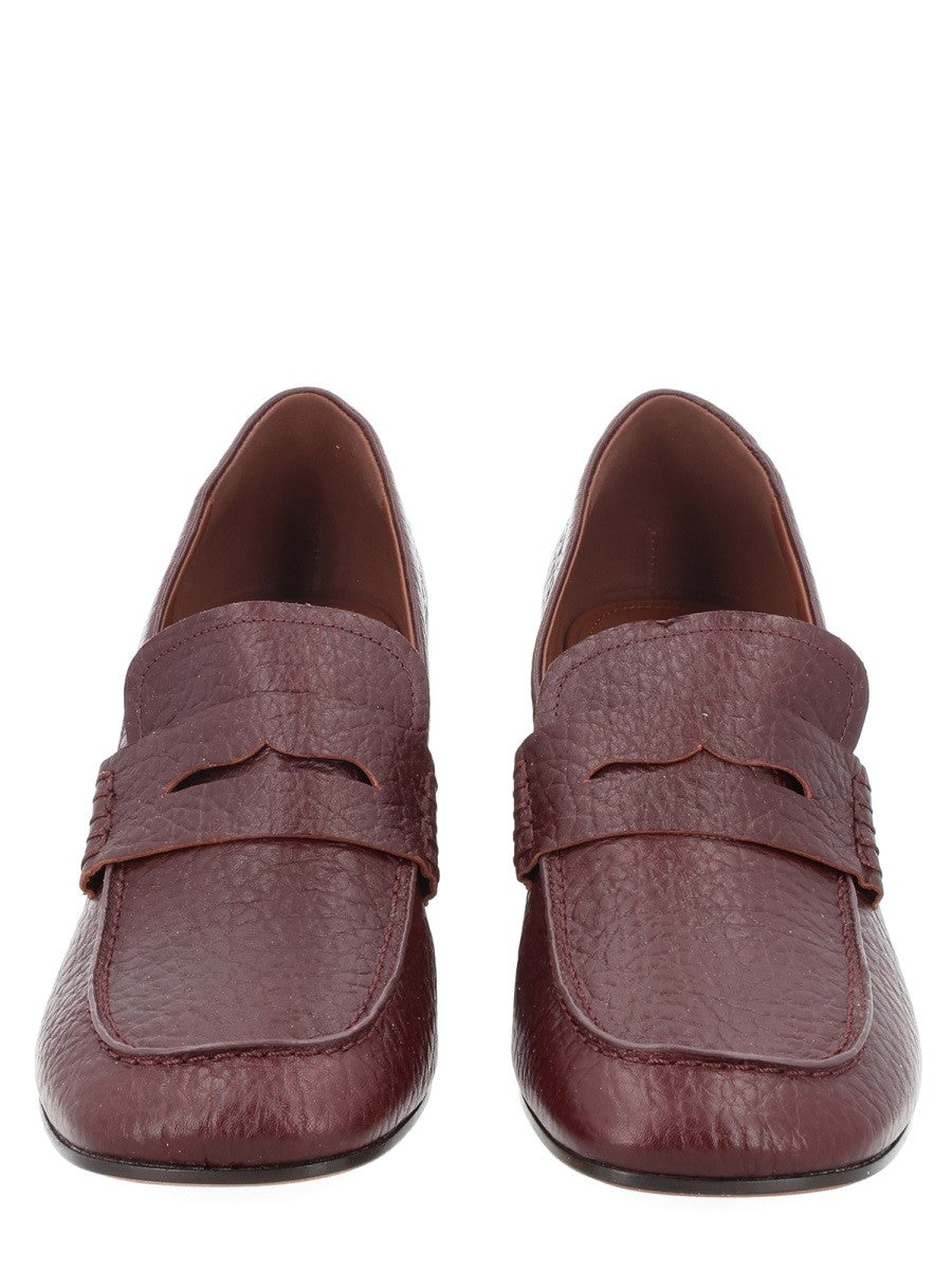 Dries Van Noten Women's Mocassino Con Tacco Red