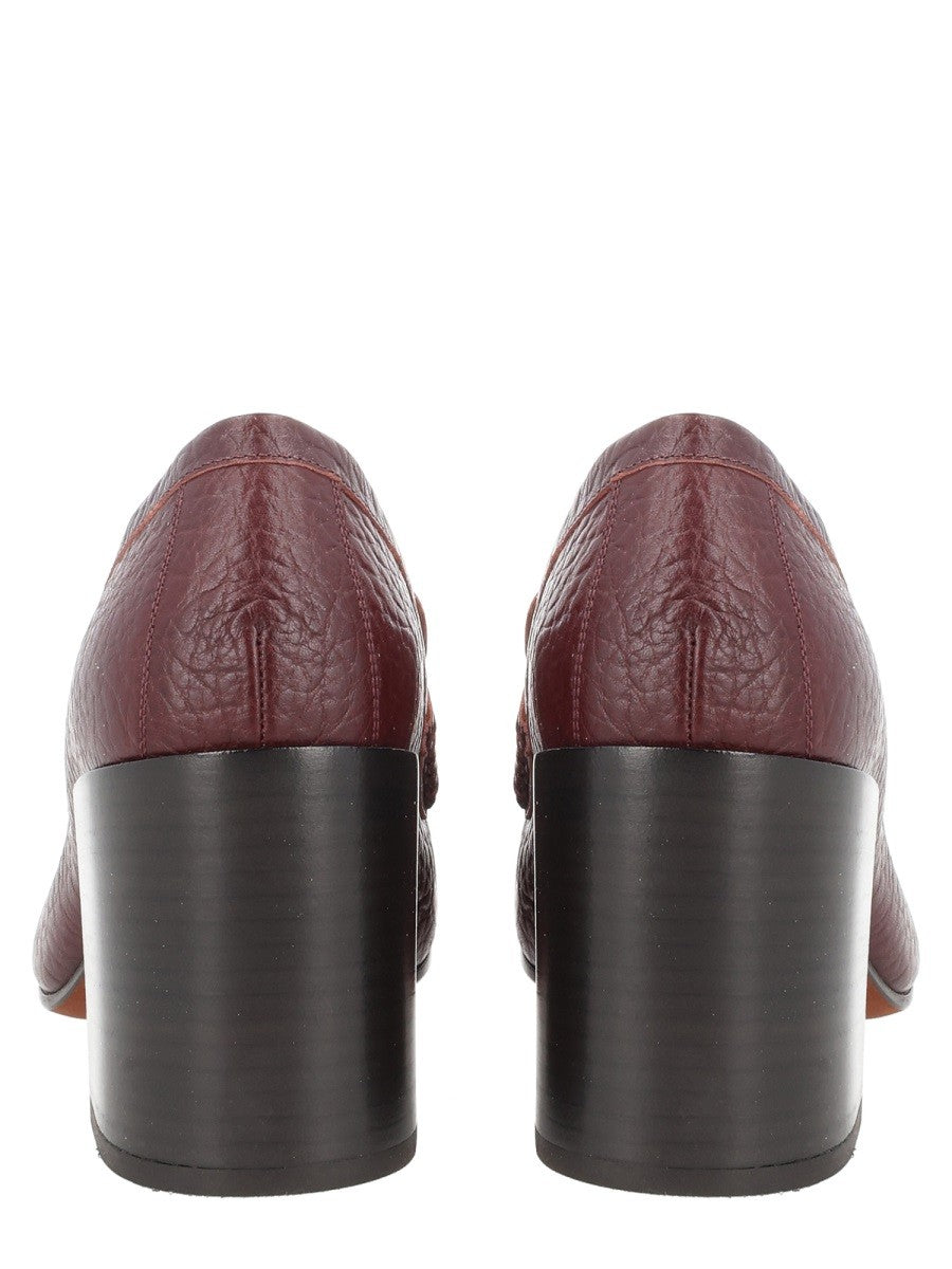 Dries Van Noten Women's Mocassino Con Tacco Red