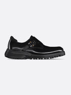 Dior Men's Leather Derby Loafers with Buckle in Alluminio Detail Black, view 2