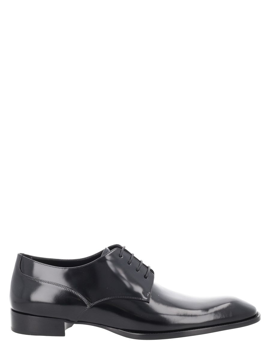 Saint Laurent Men's Mocassino Derby Stanton Black
