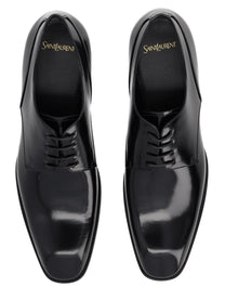 Saint Laurent Men's Mocassino Derby Stanton Black