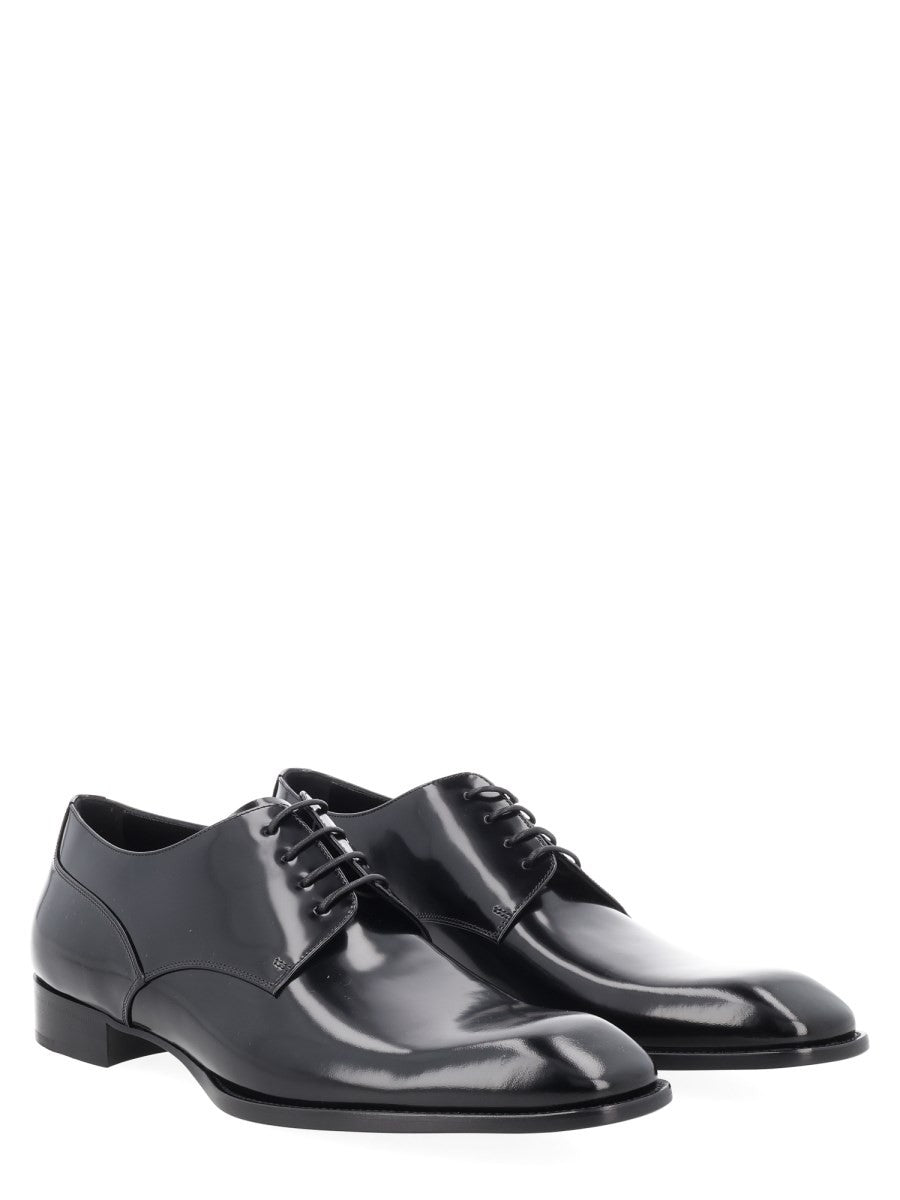 Saint Laurent Men's Mocassino Derby Stanton Black