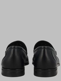 Ferragamo Men's Mocassino Grandioso Con Ornamento Gancini Black