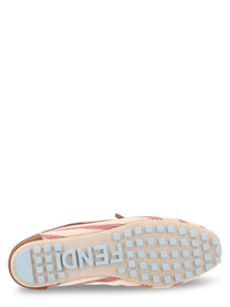 Fendi Women's Mocassino in Canvas FF Pelle Multicolor