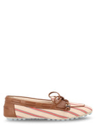 Fendi Women's Canvas FF Leather Loafers Multicolor