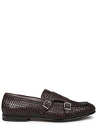 Mille885 Men's Leather Woven Loafers Brown