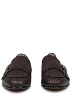 Mille885 Men's Leather Woven Loafers Brown, view 3