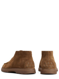 Tod's Men's Polacchino in Pelle Scamosciata Beige