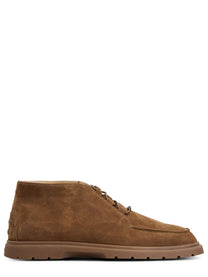 Tod's Men's Polacchino in Pelle Scamosciata Beige