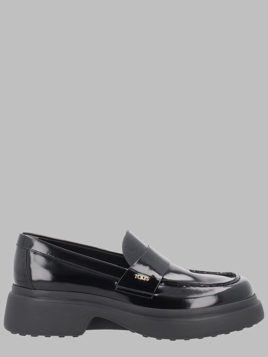 Tod's Women's Mocassino in Pelle Spazzolata Black