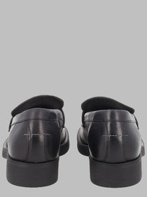 MM6 Maison Margiela Men's Mocassino in Pelle Black