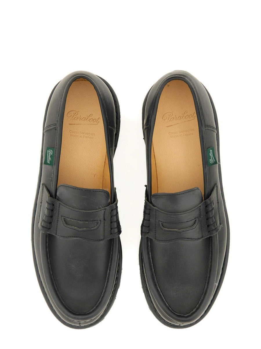 Paraboot Men's Leather Loafers Black, view 5