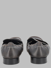 MM6 Maison Margiela Men's Mocassino in Pelle Black