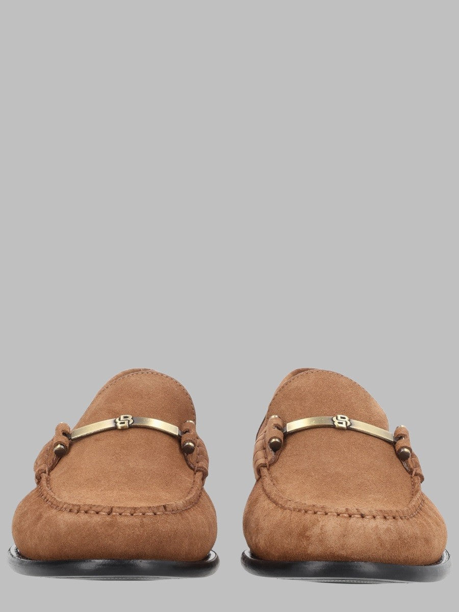 BOSS Men's Mocassino in Suede Brown