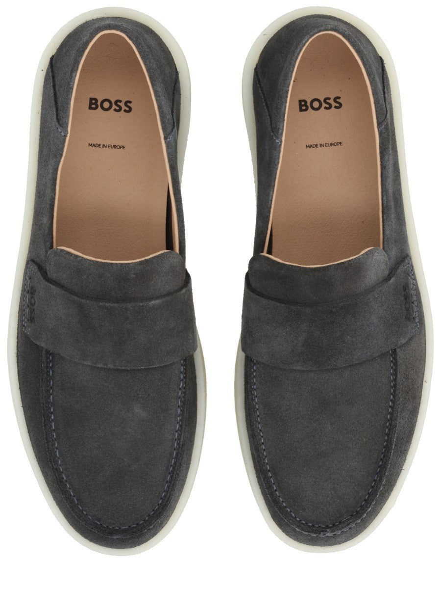 BOSS Men's Mocassino Kieran Grey