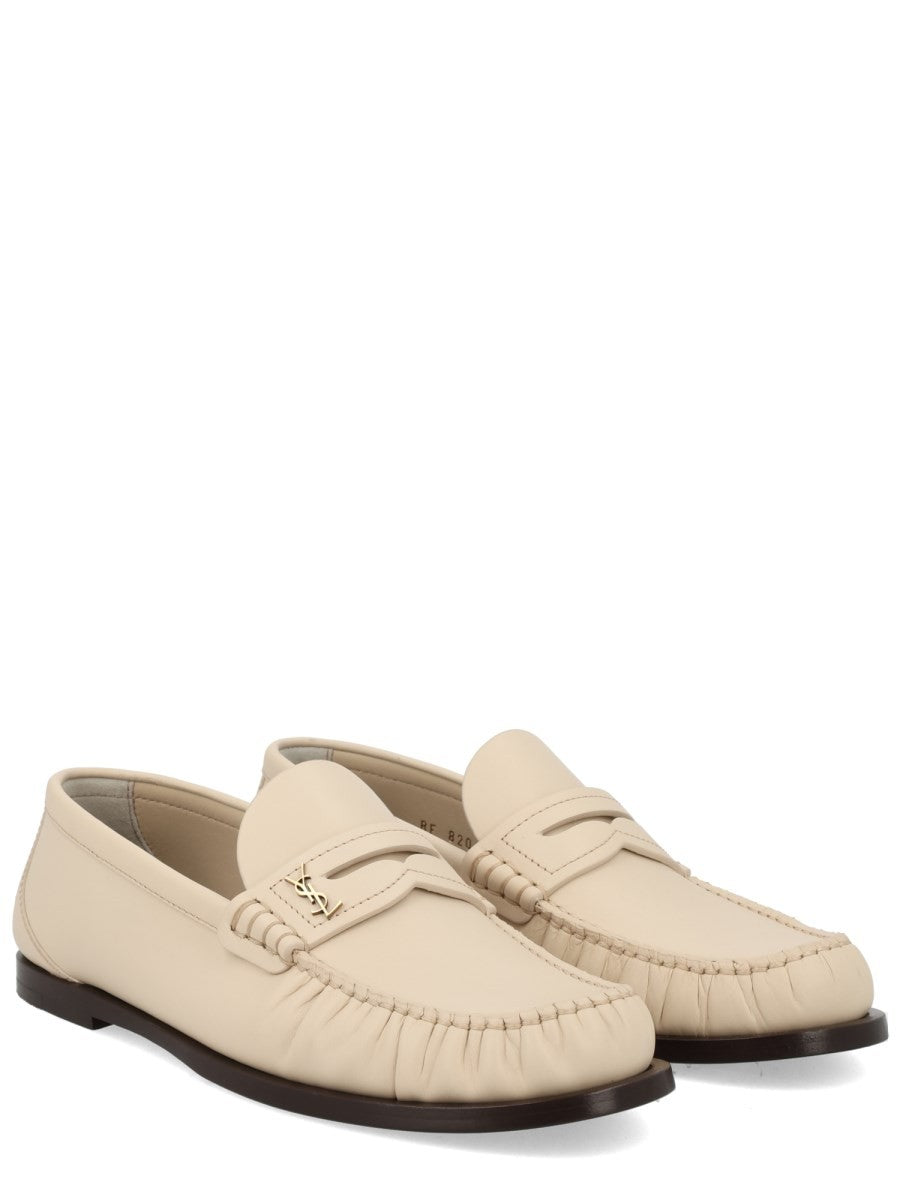 Saint Laurent Women's Mocassino Laurent White