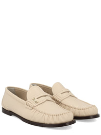 Saint Laurent Women's Mocassino Laurent White