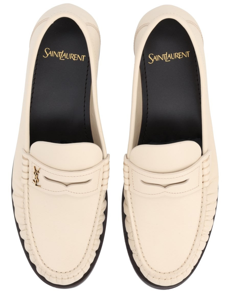 Saint Laurent Women's Mocassino Laurent White