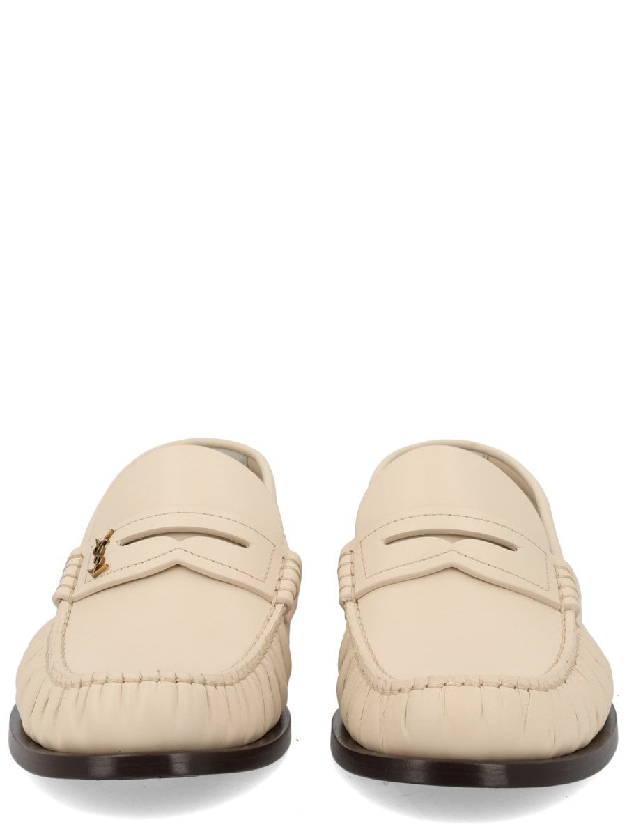 Saint Laurent Women's Mocassino Laurent White
