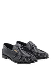 Saint Laurent Women's Le Loafer Cassandre Loafers Black, view 2